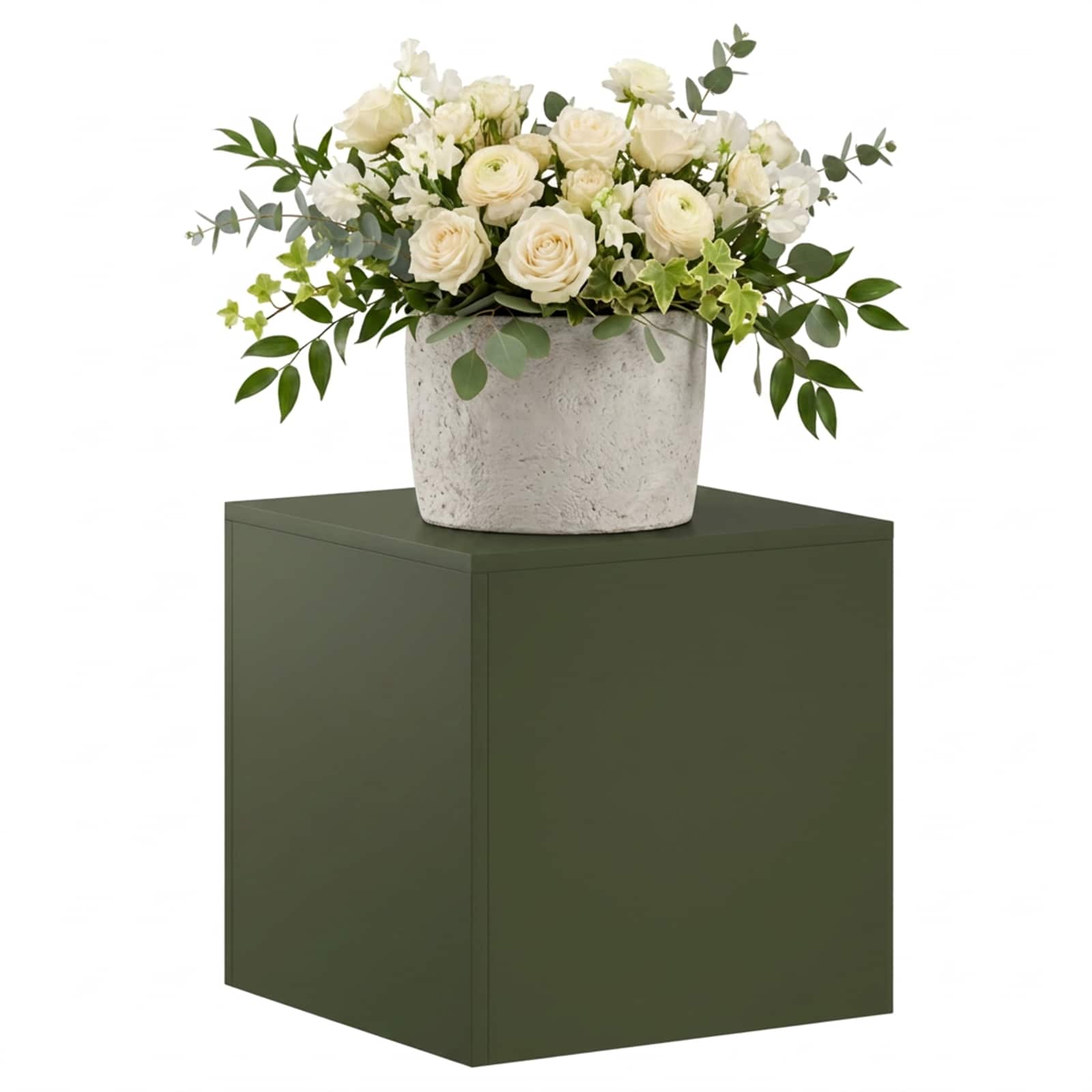 Plantenstandaard Olijfgroen 40 x 40 x 40 cm weervast staal image 3