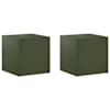 vidaXL Taimede alus 2 pcs Oliiviroheline 40 x 40 x 40 cm Teras