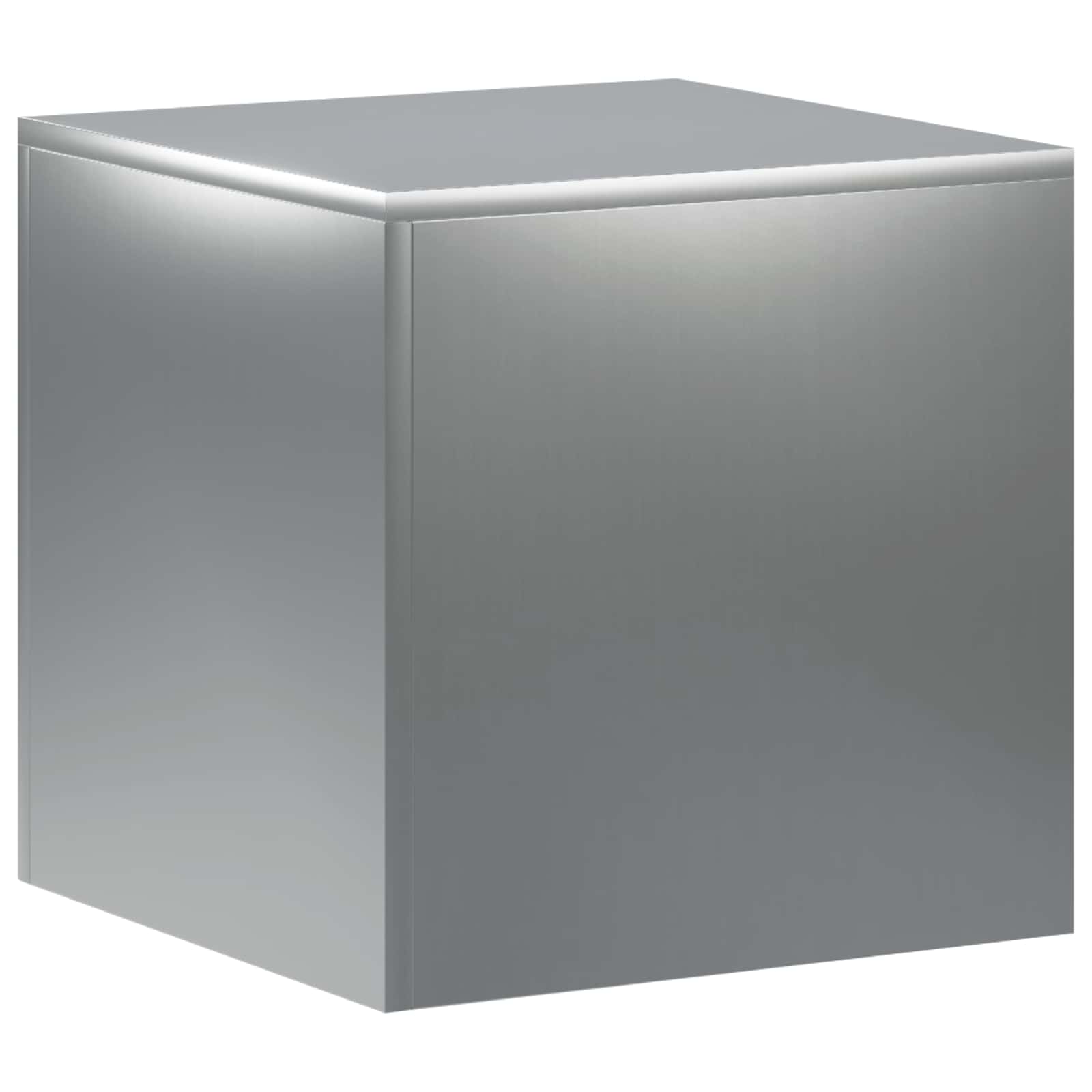 Plantenstandaard zilver 40 x 40 x 40 cm Staal image 2