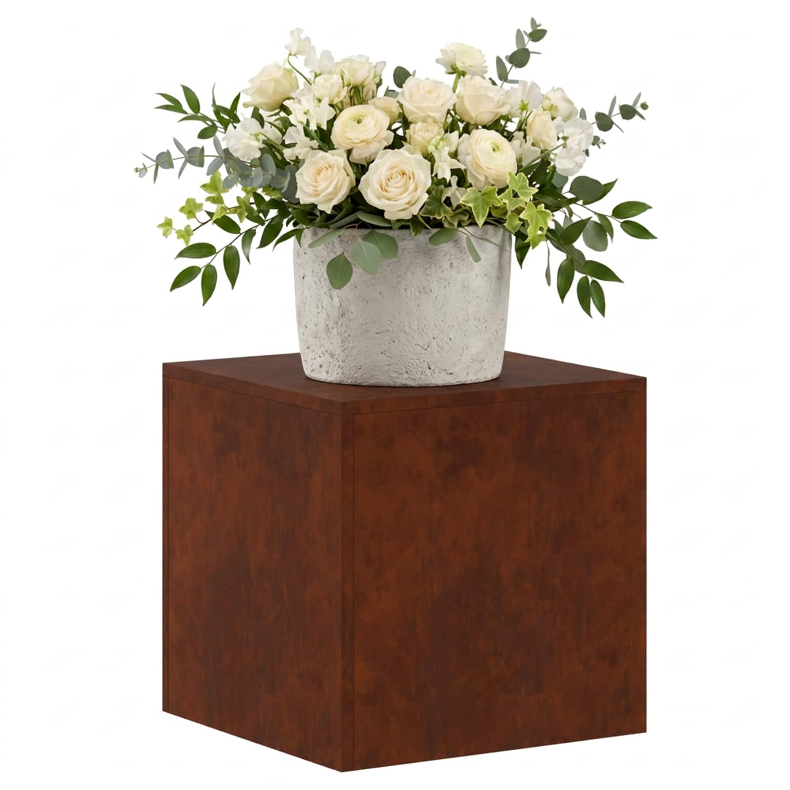 Plantenstandaard Roestkleurig 40 x 40 x 40 cm weervast staal image 3
