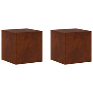 vidaXL Taimede alus 2 pcs Rooste 40 x 40 x 40 cm Ilmastikukindel teras