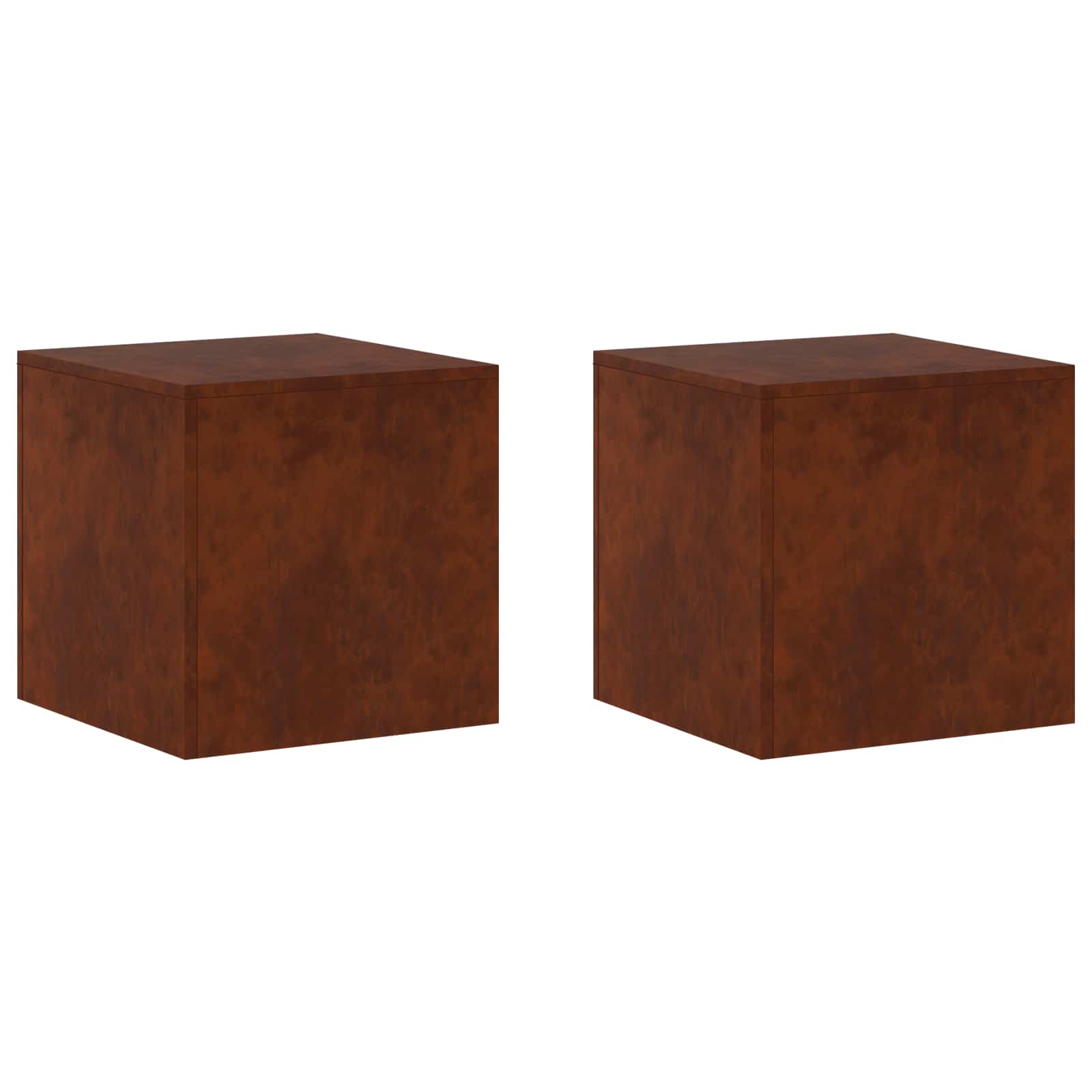 vidaXL Stojan na rostliny 2 pcs Rezavá 40 x 40 x 40 cm