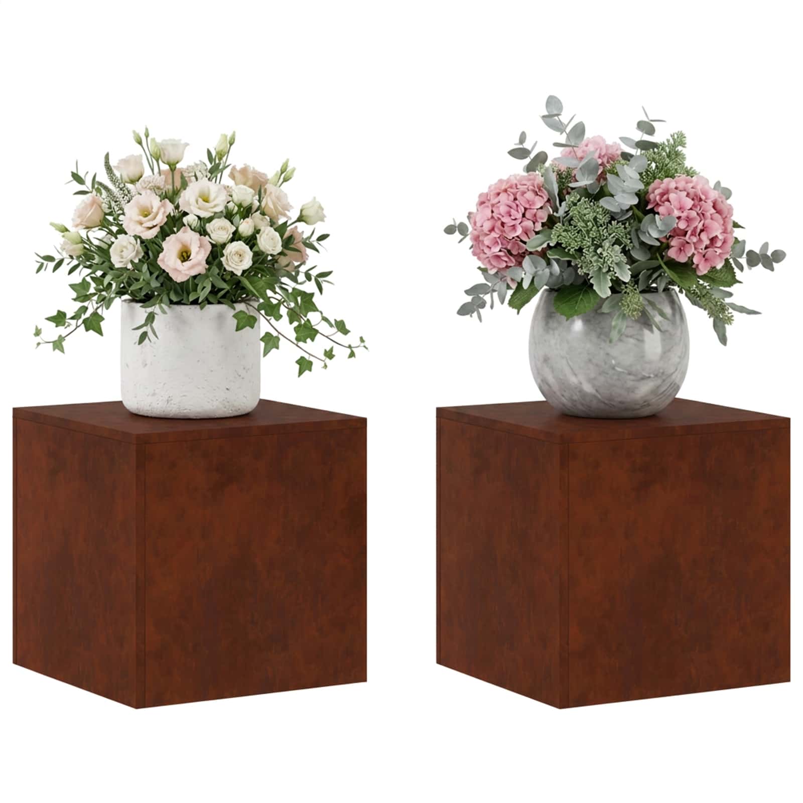 Plantenstandaard 2 pcs Roestkleurig 40 x 40 x 40 cm image 3