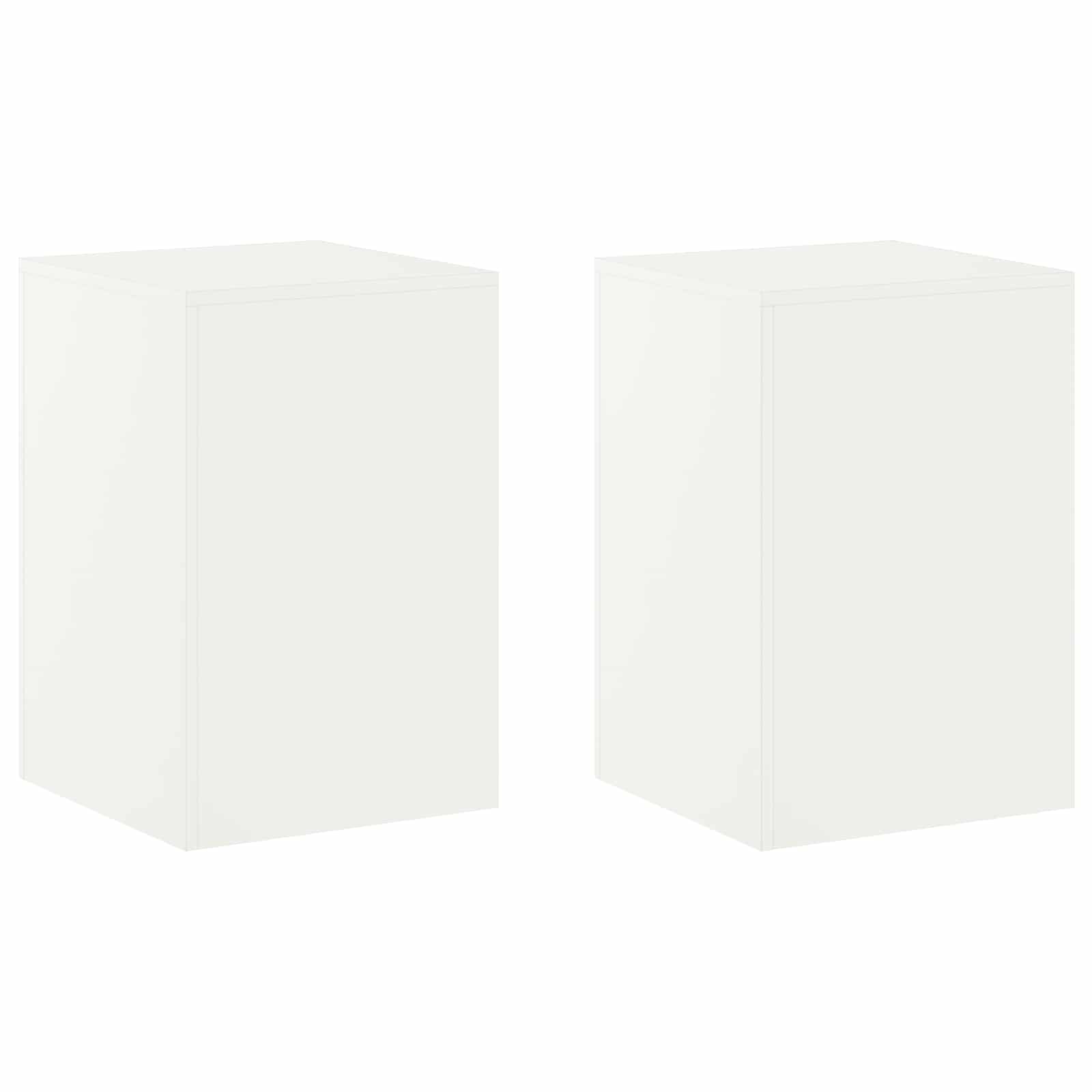Plantenstandaard 2 pcs Wit 40 x 40 x 60 cm Staal image 2