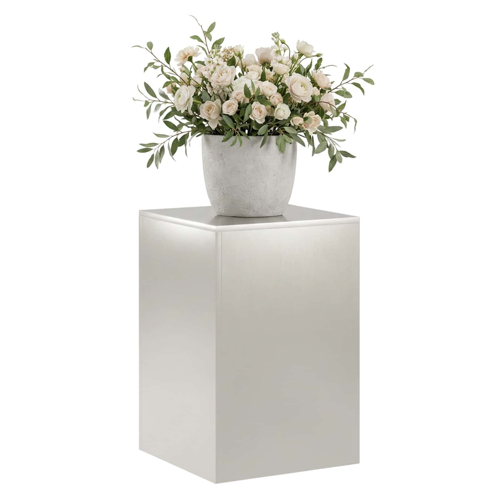 Plantenstandaard zilver 40 x 40 x 60 cm Staal image 3