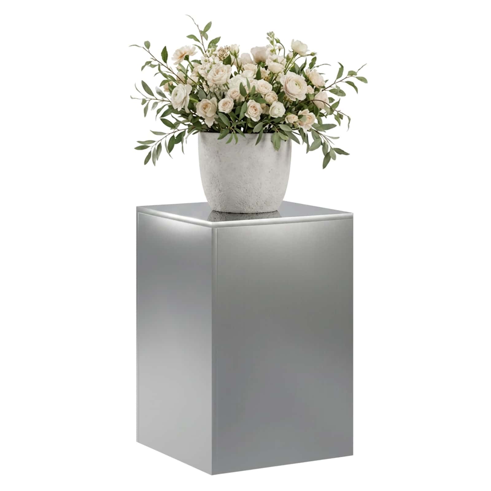 Plantenstandaard zilver 40 x 40 x 60 cm Staal image 3