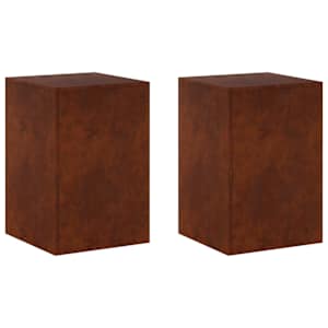 vidaXL Taimede alus 2 pcs Rooste 40 x 40 x 60 cm Ilmastikukindel teras