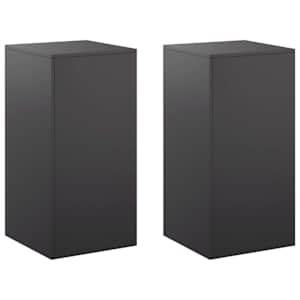 vidaXL Taimede alus 2 pcs Must 40 x 40 x 80 cm Teras