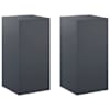vidaXL Taimede alus 2 pcs Antratsiit 40 x 40 x 80 cm Tsingitud teras