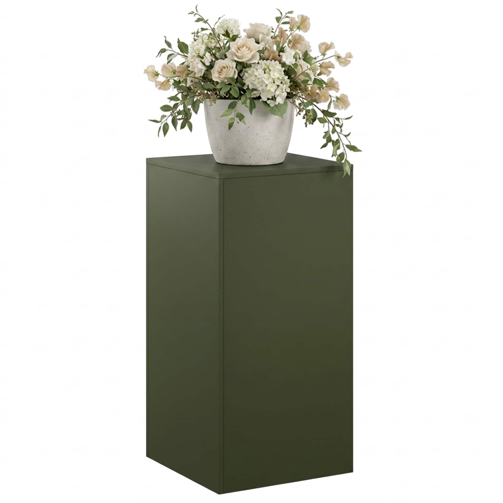 Plantenstandaard Olijfgroen 40 x 40 x 80 cm weervast staal image 3