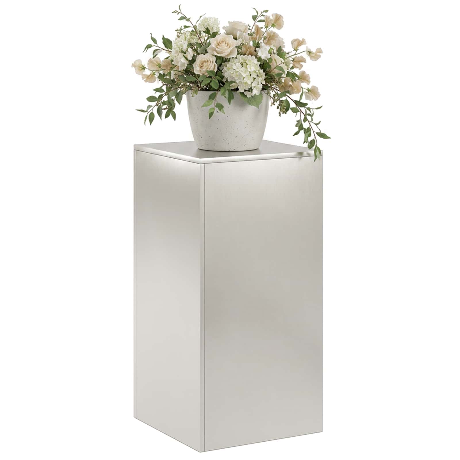 Plantenstandaard zilver 40 x 40 x 80 cm Staal image 3