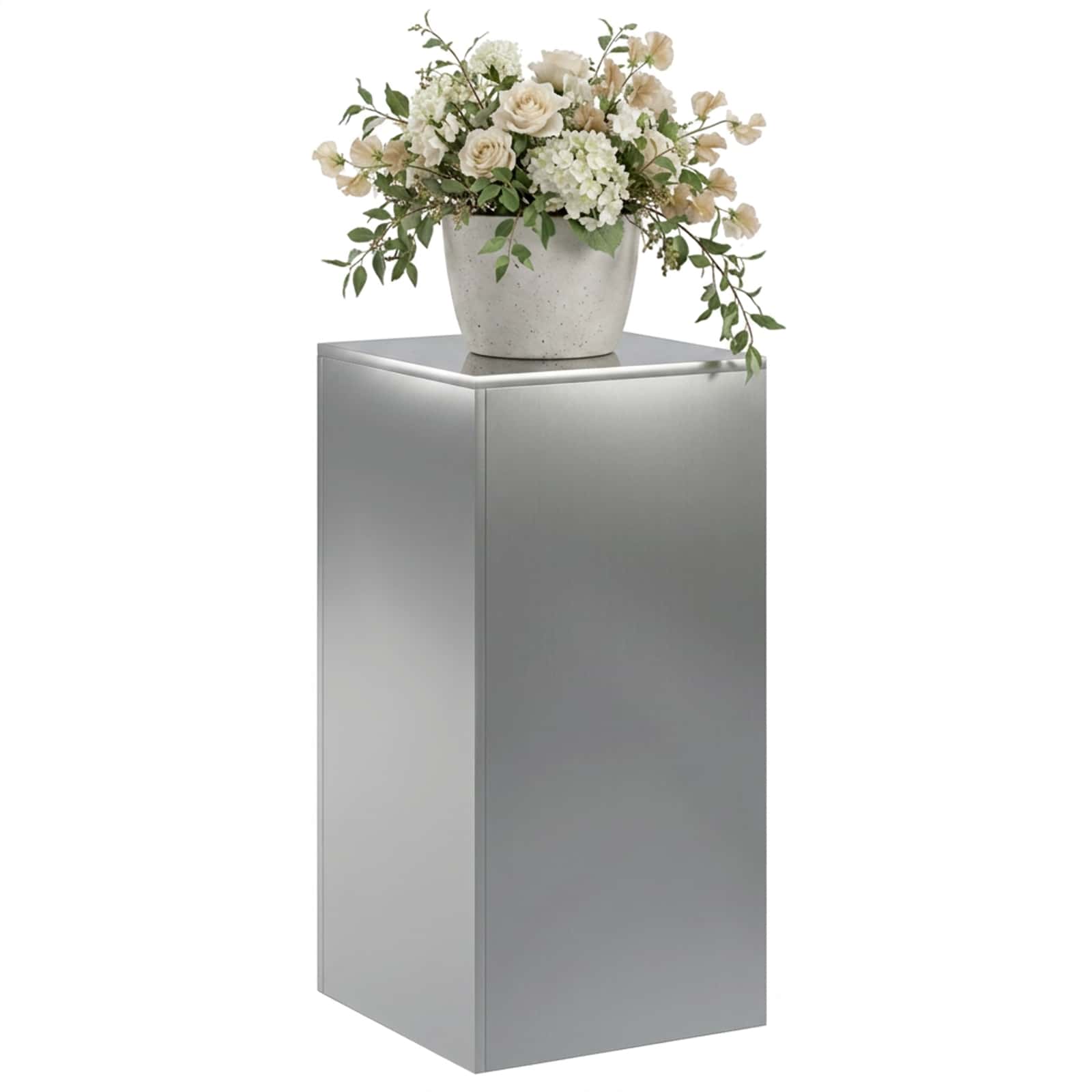 Plantenstandaard zilver 40 x 40 x 80 cm Staal image 3