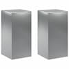 vidaXL Taimede alus 2 pcs H&otilde;bedane 40 x 40 x 80 cm Roostevaba teras