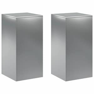 vidaXL Taimede alus 2 pcs H&otilde;bedane 40 x 40 x 80 cm Roostevaba teras
