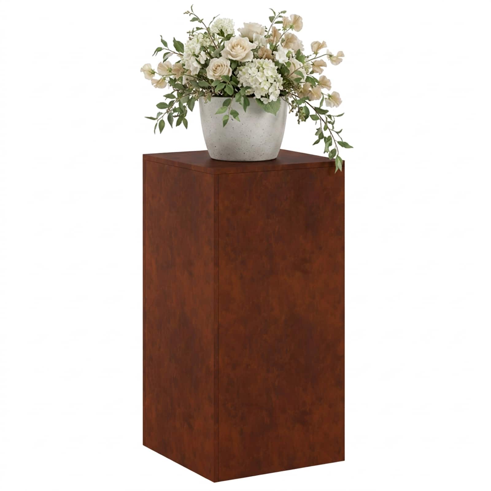 Plantenstandaard Roestkleurig 40 x 40 x 80 cm weervast staal image 3