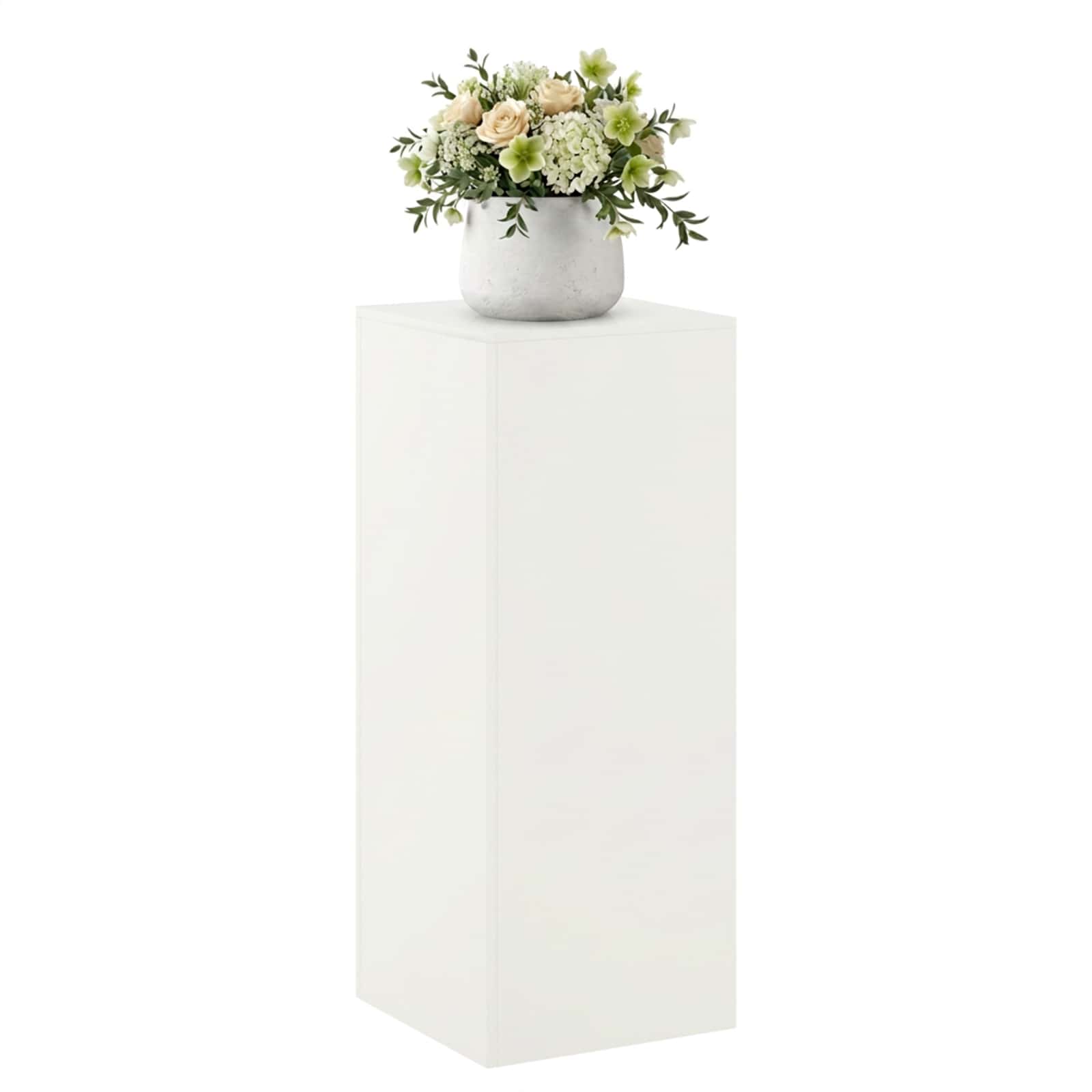 vidaXL - Plantenstand - Wit - 40 - x - 40 - x - 100 - cm - Staal