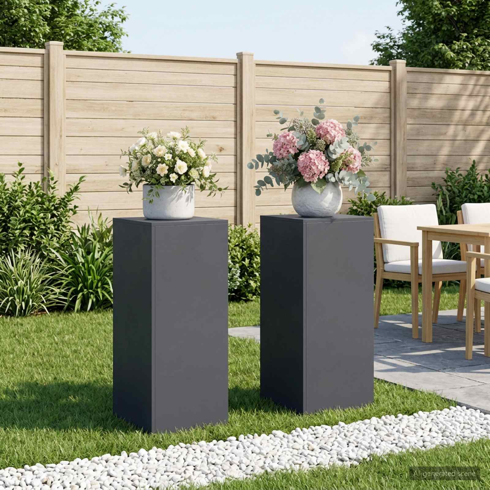 Stojalo za rastline 2 pcs Antracit 40 x 40 x 100 cm