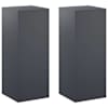 vidaXL Taimede alus 2 pcs Antratsiit 40 x 40 x 100 cm Tsingitud teras