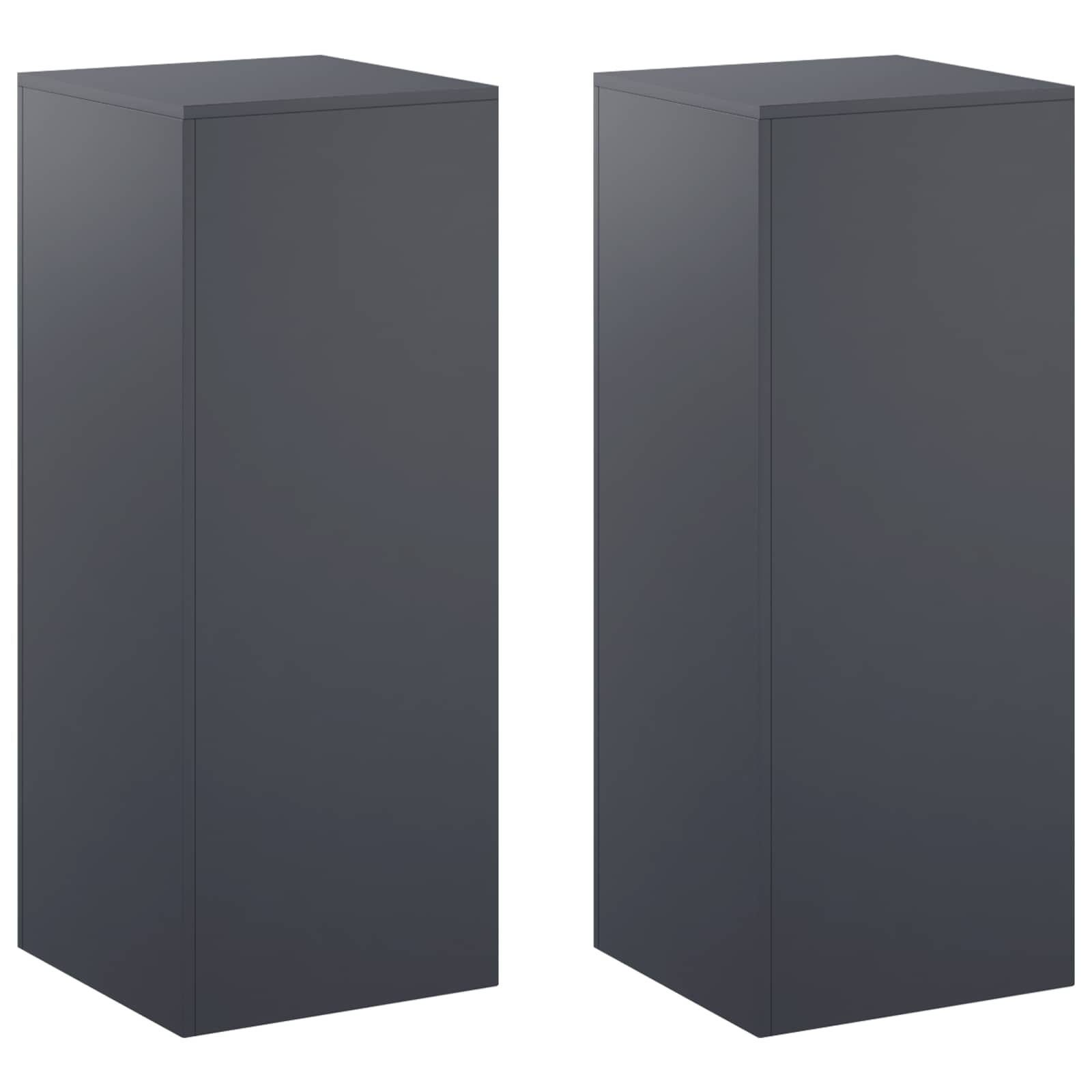 vidaXL Stojan na rostliny 2 pcs Antracitová 40 x 40 x 100 cm