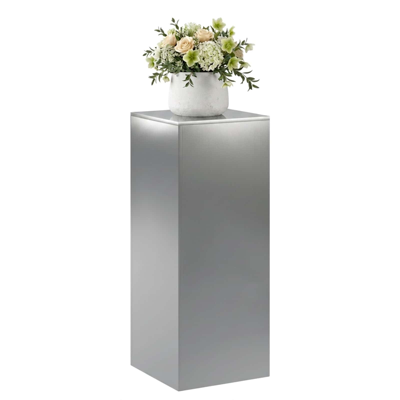vidaXL - Plantenstand - zilver - 40 - x - 40 - x - 100 - cm - Staal