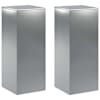 vidaXL Taimede alus 2 pcs H&otilde;bedane 40 x 40 x 100 cm Roostevaba teras