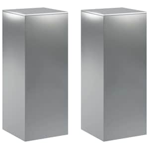 vidaXL Taimede alus 2 pcs H&otilde;bedane 40 x 40 x 100 cm Roostevaba teras