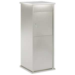 vidaXL postkast H&otilde;bedane 40 x 40 x 100 cm Roostevaba teras