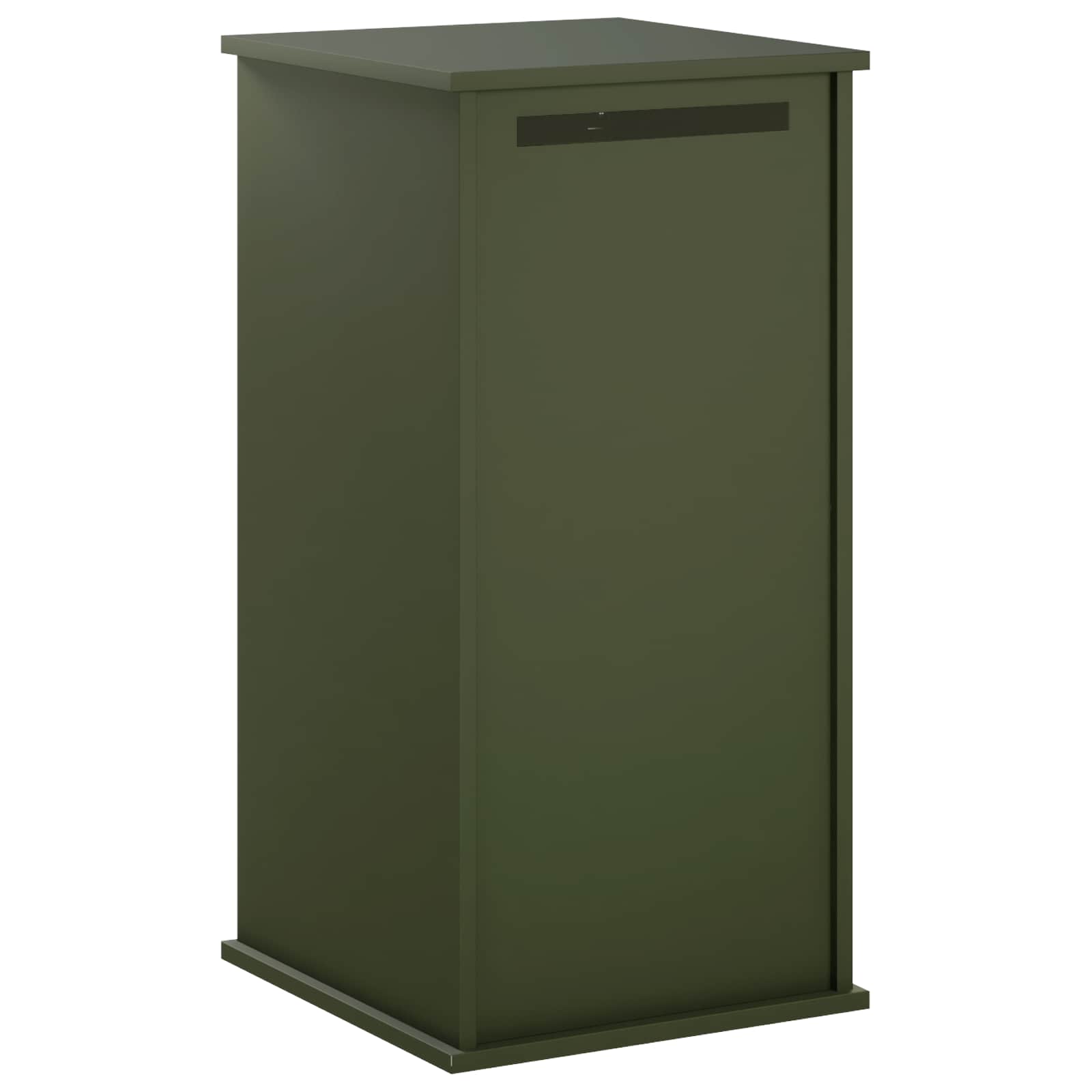 nabiralnik Olivno zelena 50 x 52 x 100 cm Jeklo
