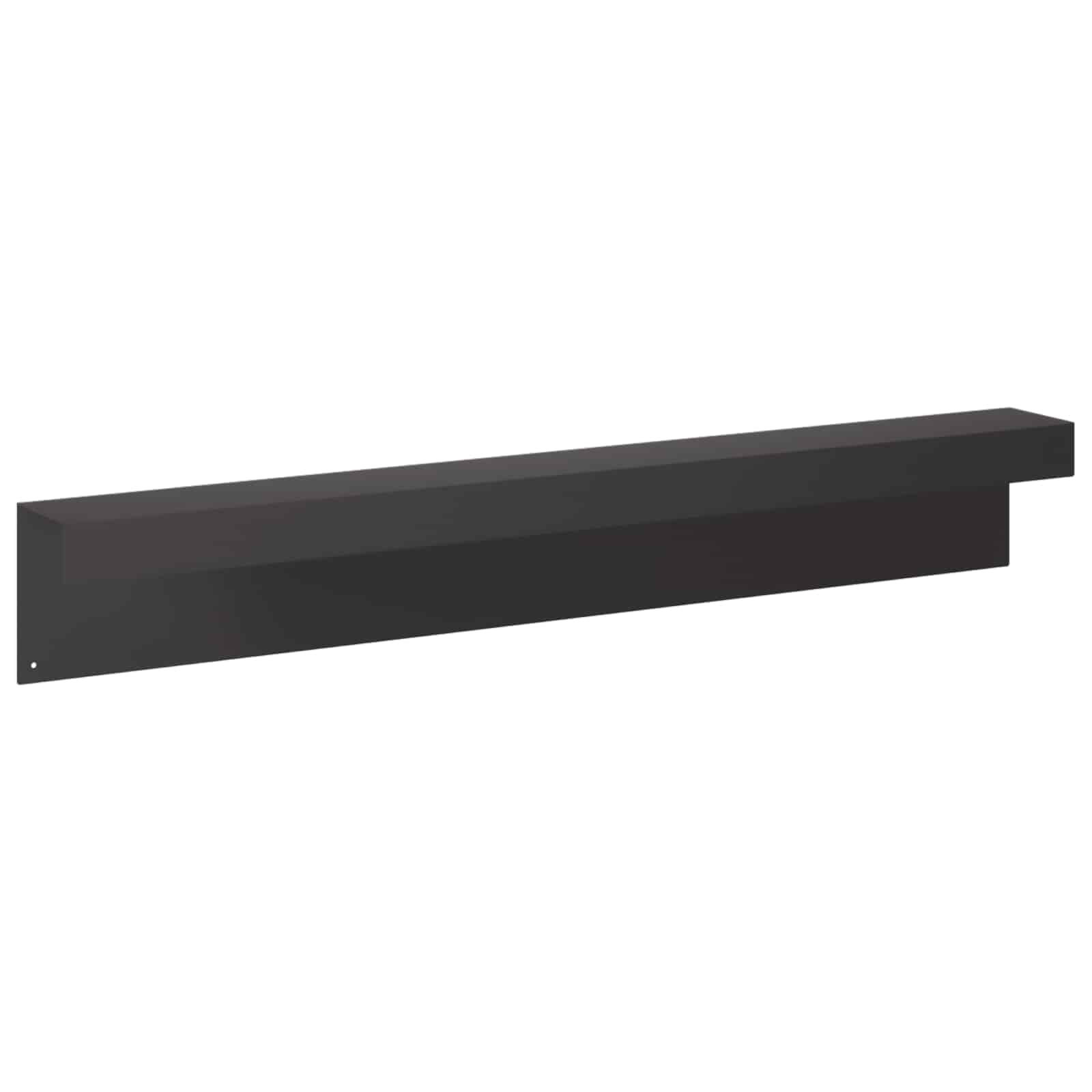 vidaXL Garten-Abdeckprofil 2 stk. 100 x 10 x 15 cm Stahl Schwarz – Bild 5