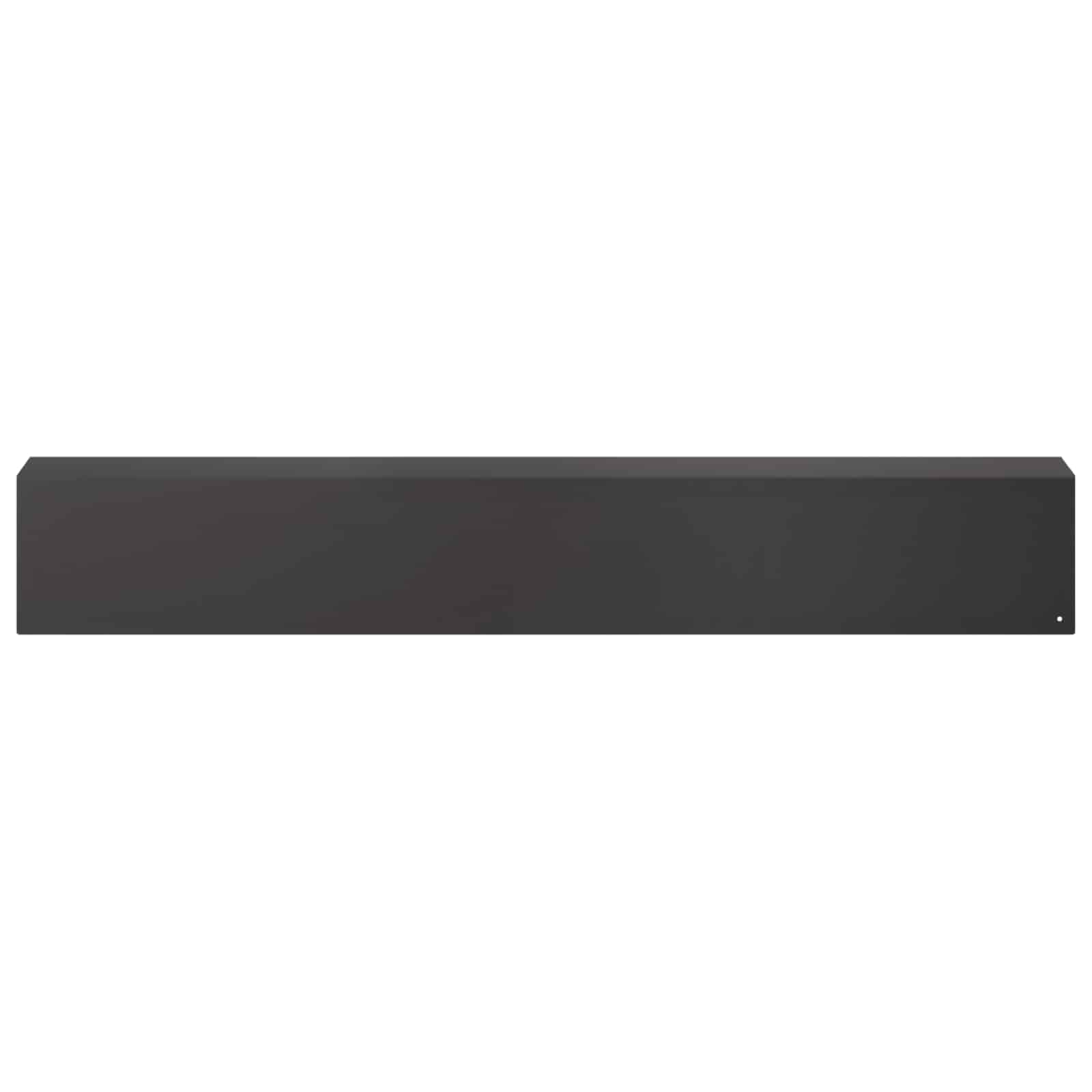 vidaXL - Afdekprofiel - voor - tuinranden - 2 - st - 100 - x - 10 - x - 15 - cm - Staal - Zwart