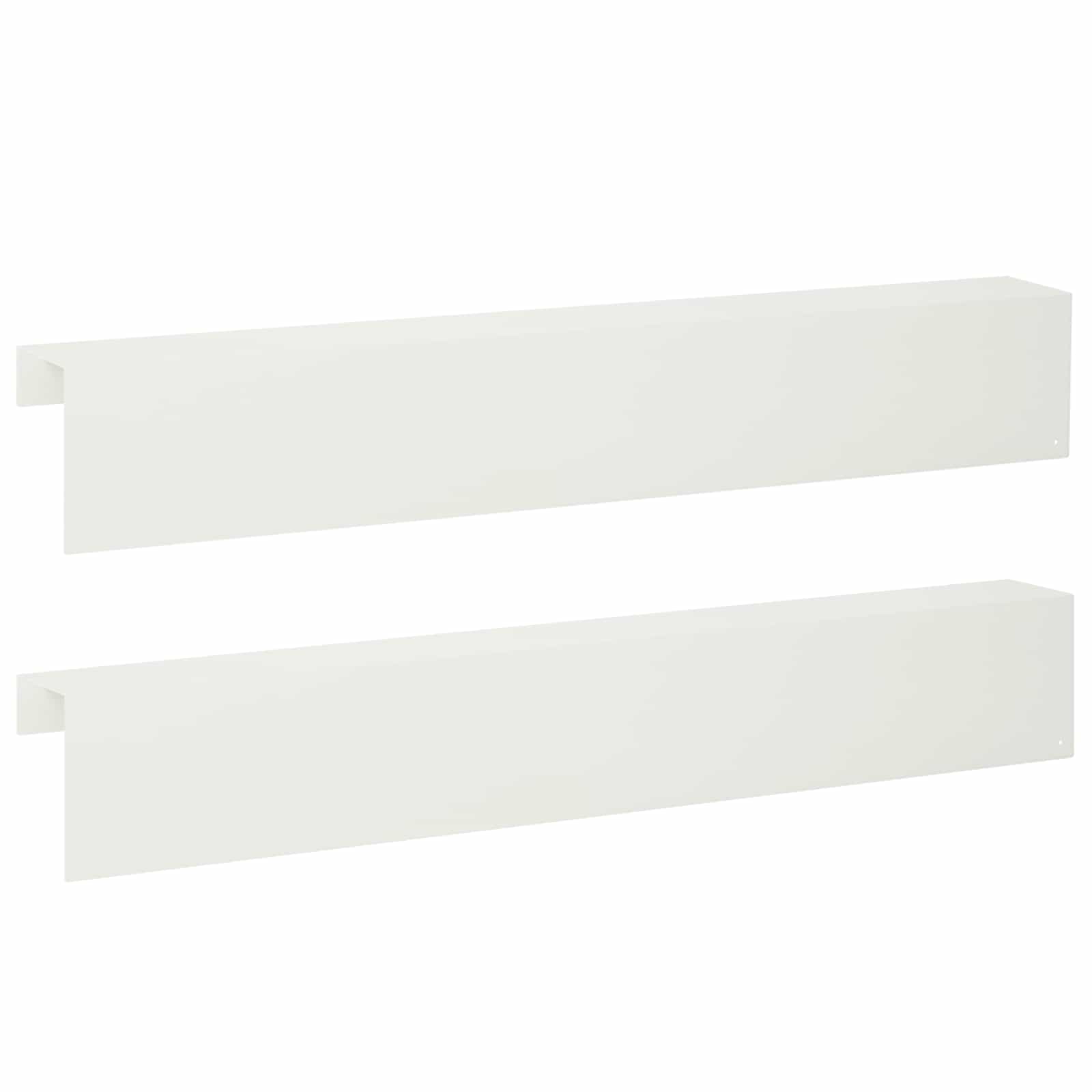 Pokrivni profil za vrtno obrobo 2 kos 100 x 10 x 15 cm Jeklo