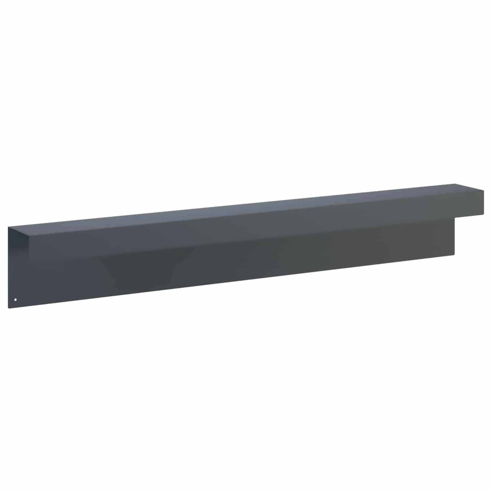 Pokrivni profil za vrtno obrobo 2 kos 100 x 10 x 15 cm Jeklo