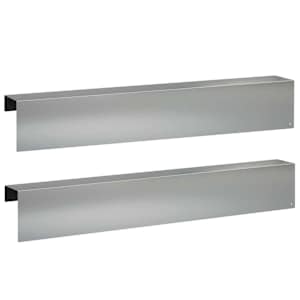 vidaXL Peenra&auml;&auml;re katteprofiil 2 tk 100 x 10 x 15 cm Tsingitud teras