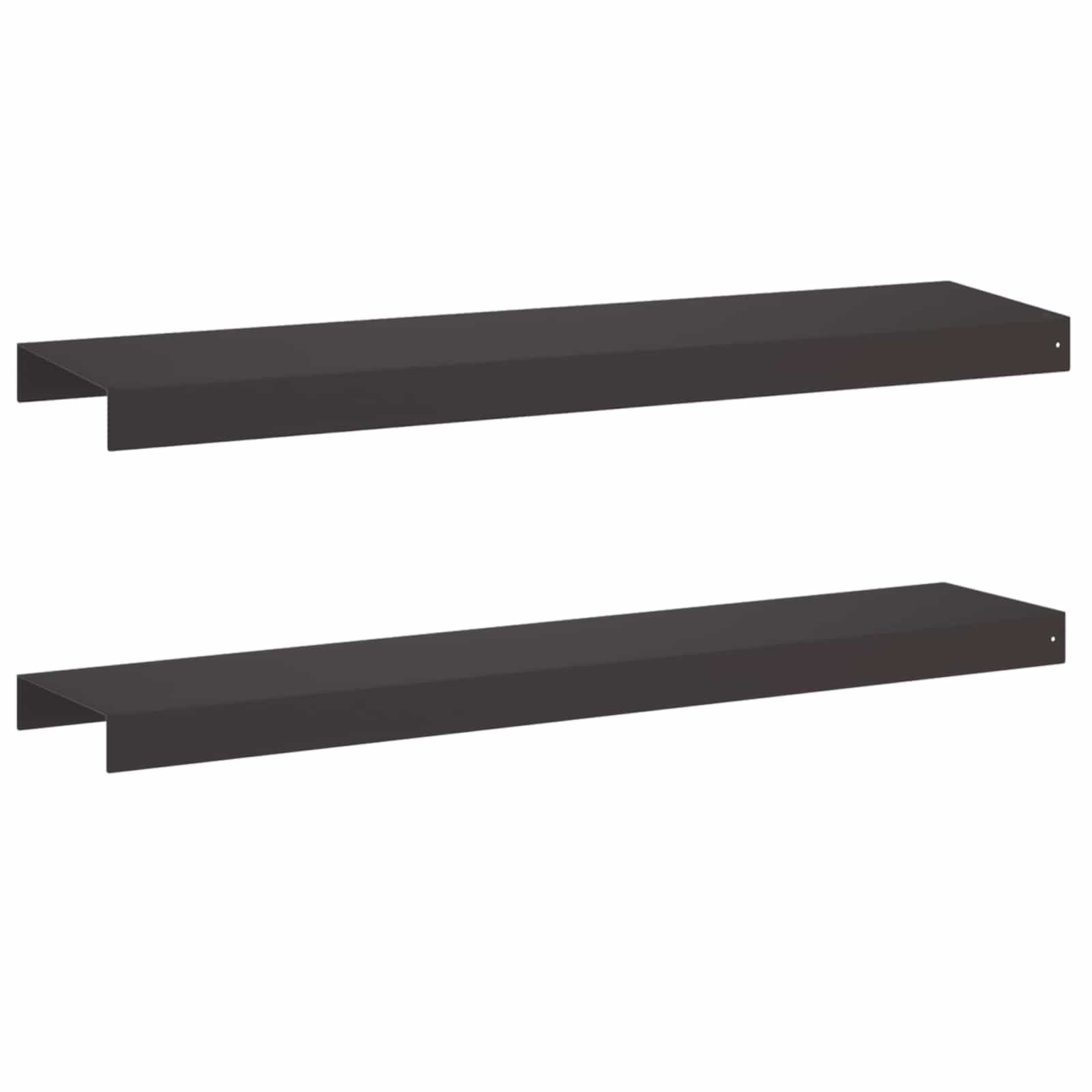 Pokrivni profil za vrtno obrobo 2 kos 100 x 20 x 5 cm Jeklo