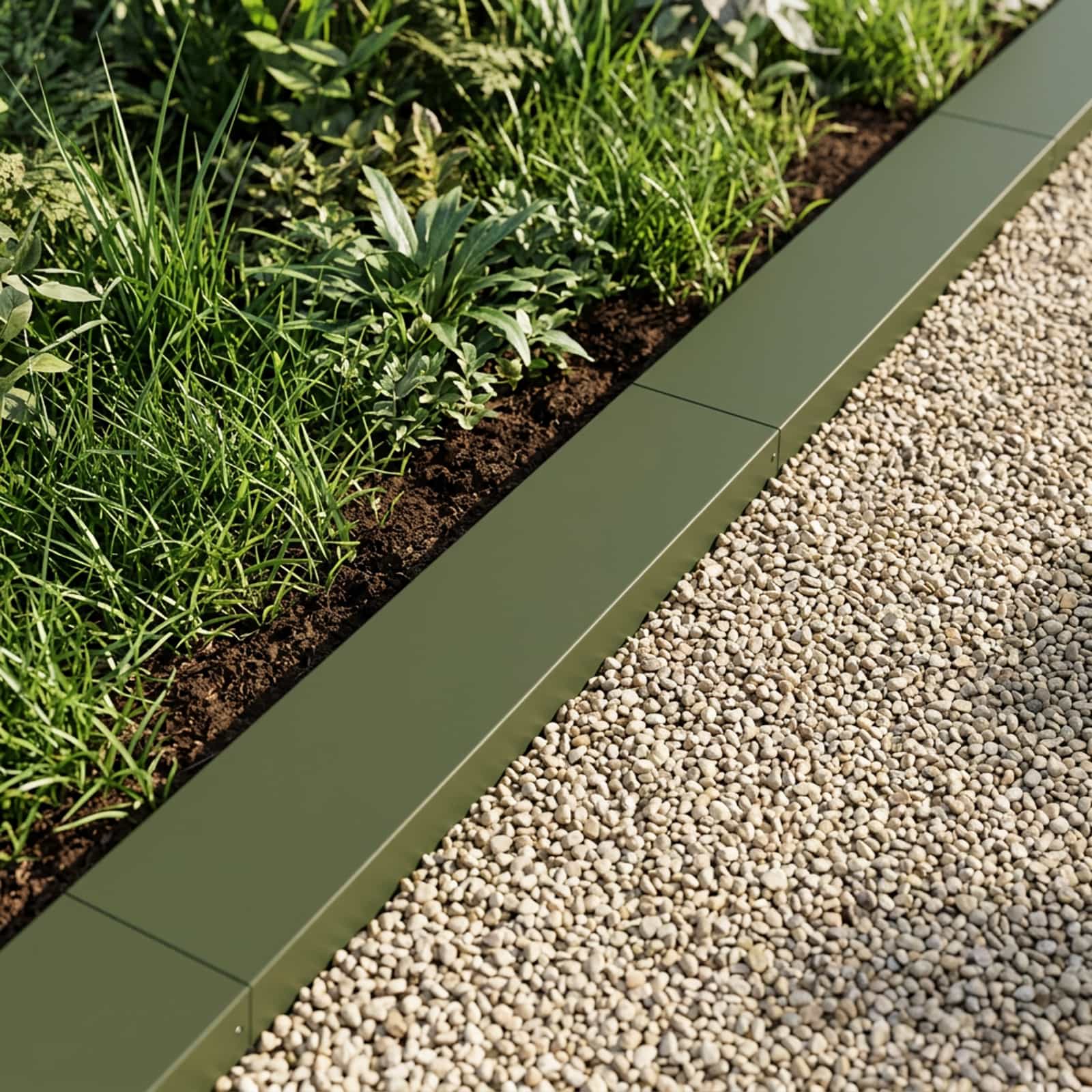 Pokrivni profil za vrtno obrobo 10 kos 100 x 20 x 5 cm Jeklo