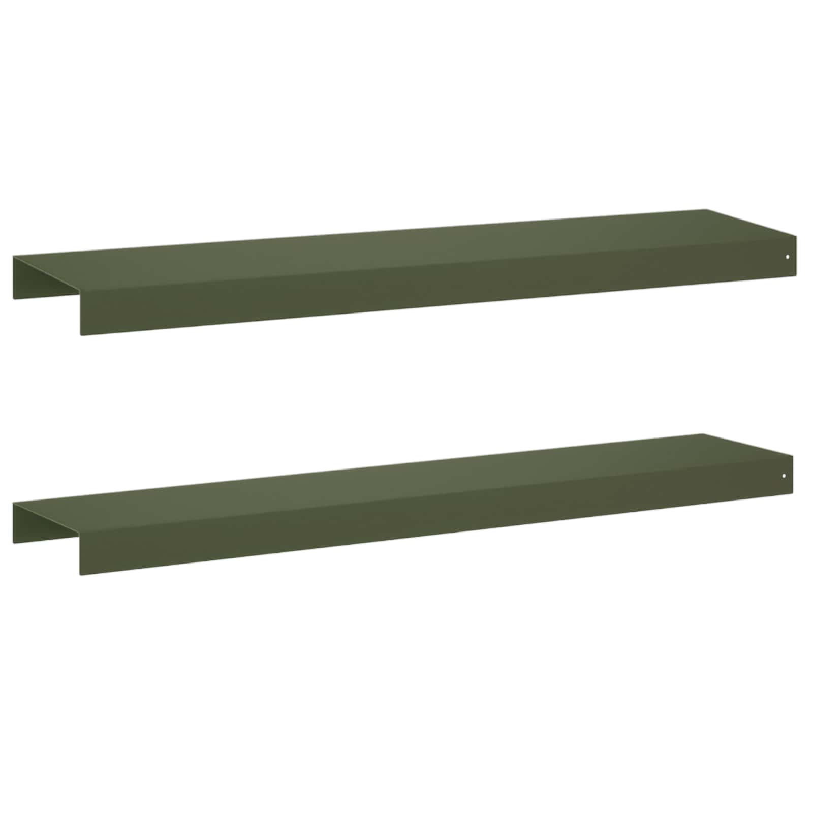 Pokrivni profil za vrtno obrobo 2 kos 100 x 20 x 5 cm Jeklo
