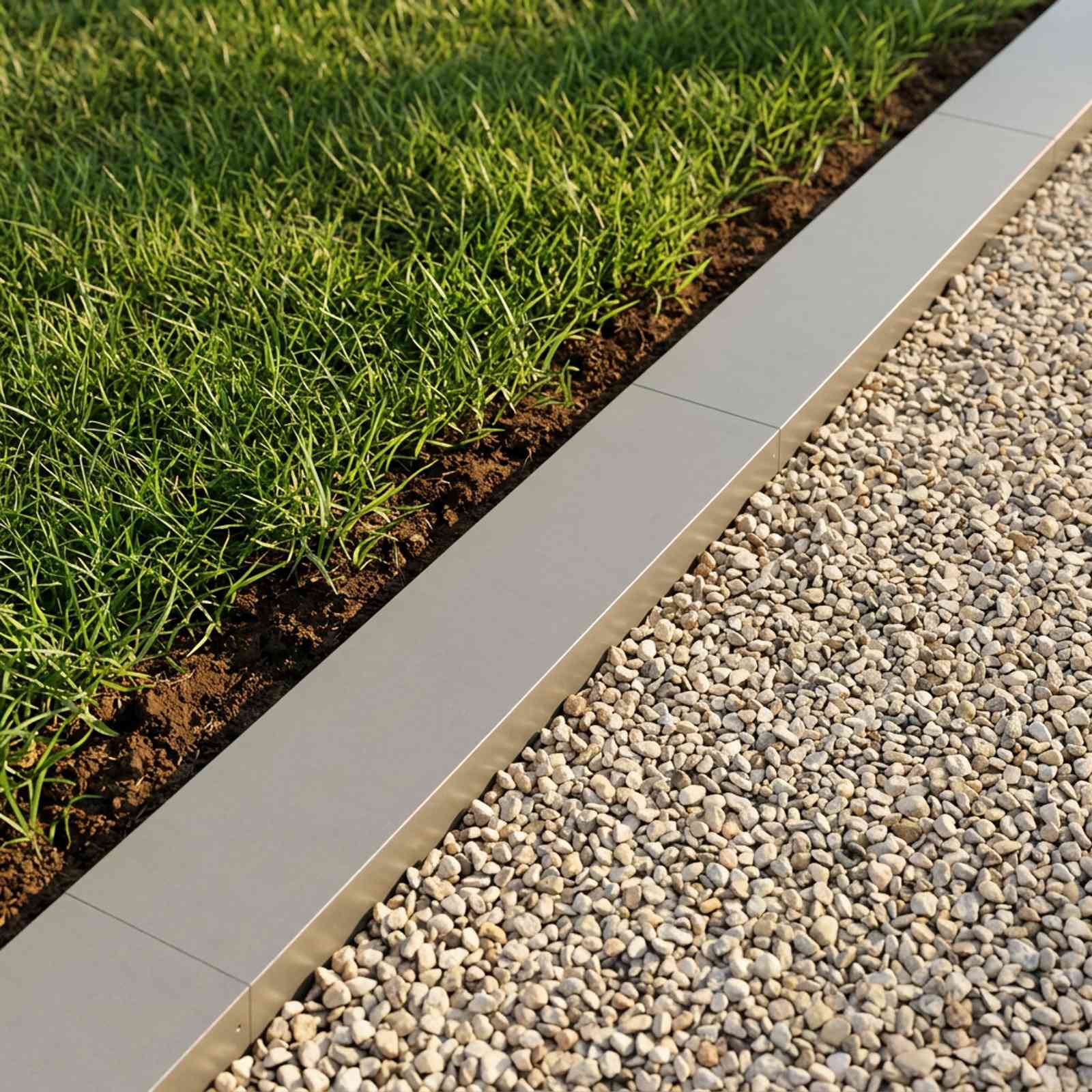 Pokrivni profil za vrtno obrobo 2 kos 100 x 20 x 5 cm
