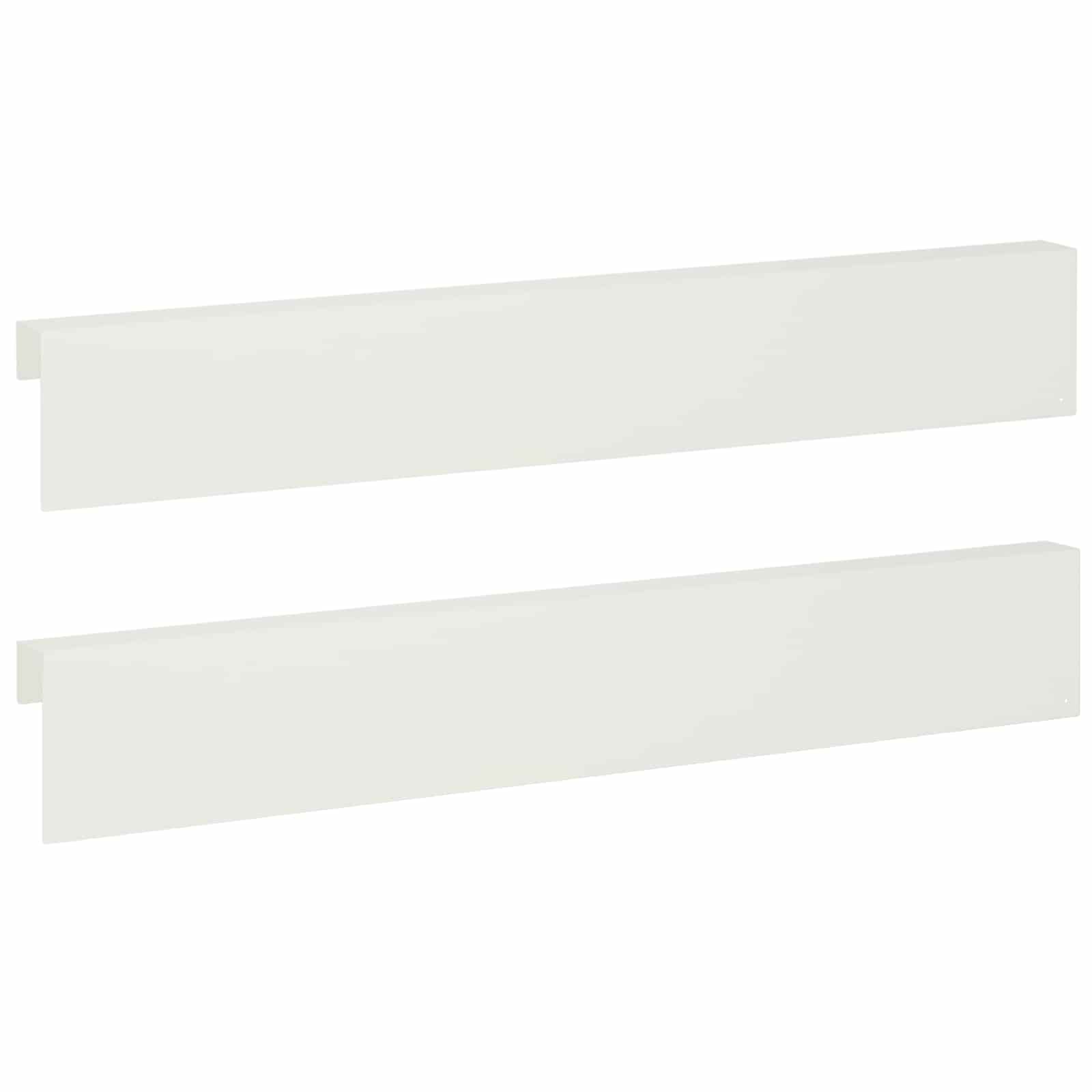 Pokrivni profil za vrtno obrobo 2 kos 100 x 5 x 15 cm Jeklo
