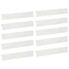 vidaXL Peenra&auml;&auml;re katteprofiil 10 tk 100 x 5 x 15 cm Teras Valge