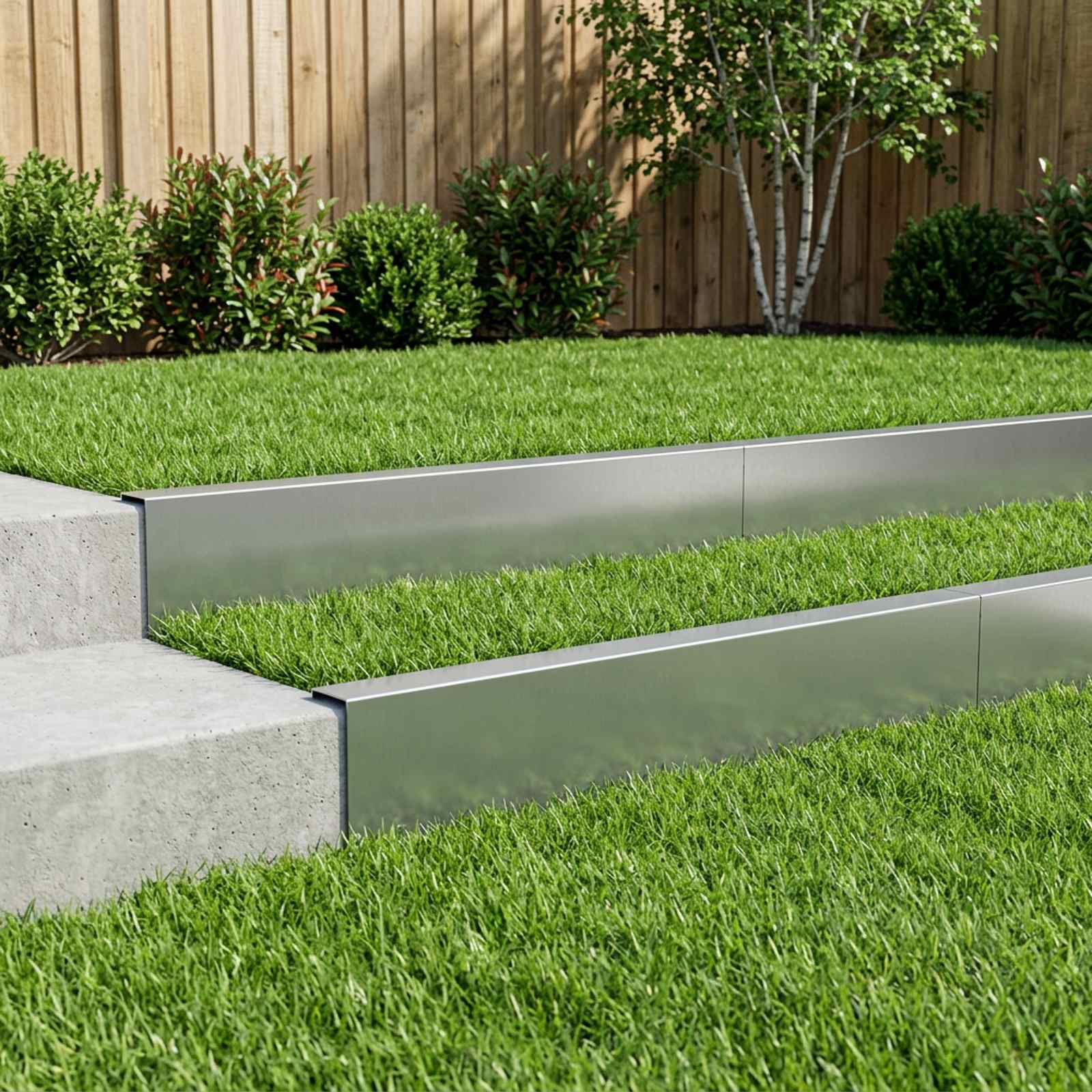 vidaXL Puutarhan reunusprofiili 10 kpl 100 x 5 x 15 cm