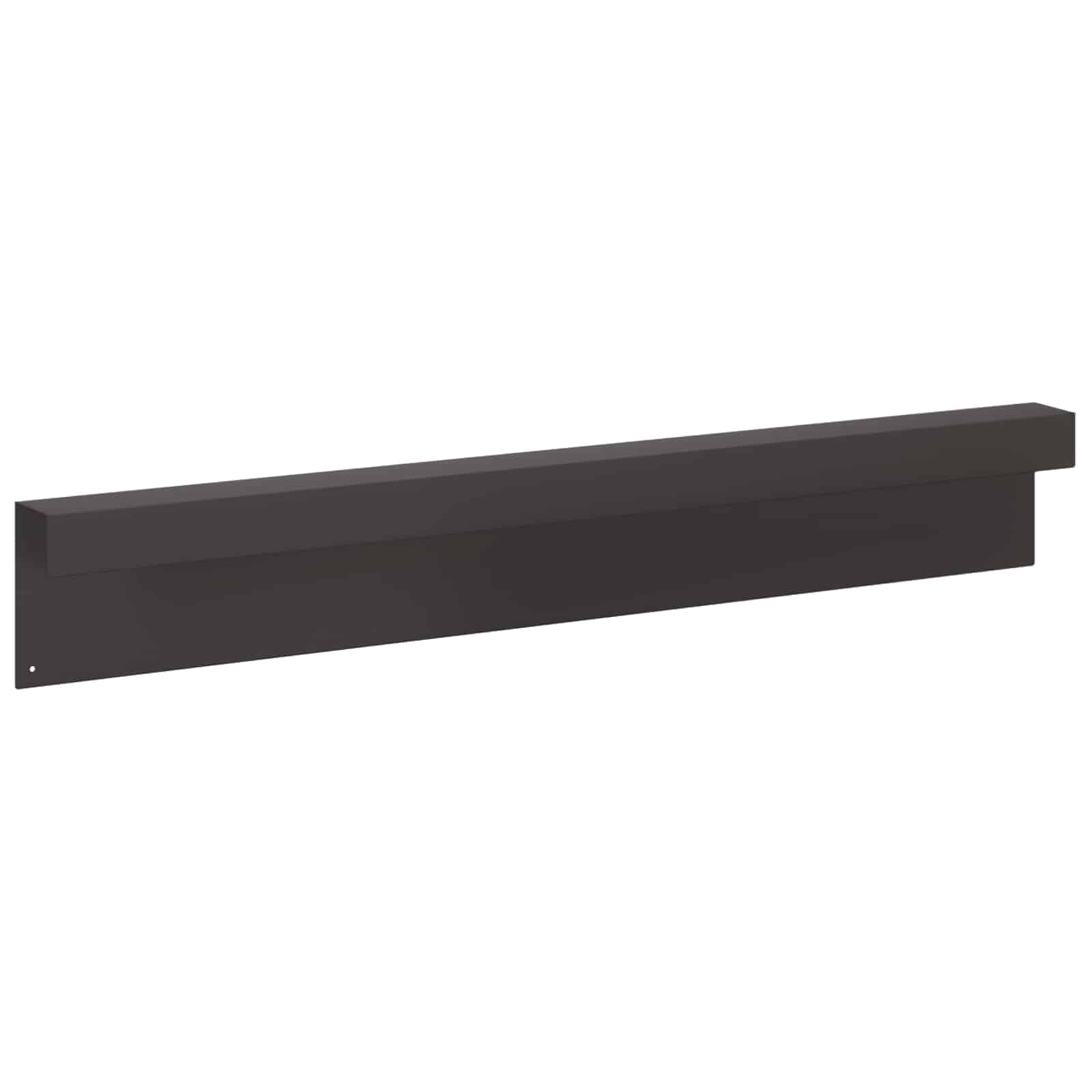Pokrivni profil za vrtno obrobo 2 kos 100 x 6 x 15 cm Jeklo