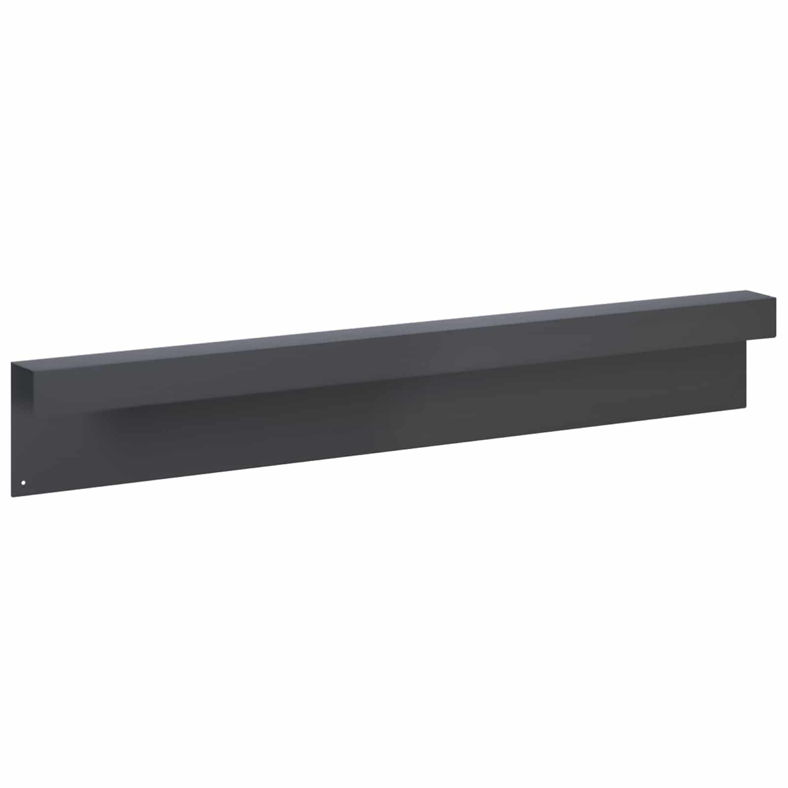 Pokrivni profil za vrtno obrobo 2 kos 100 x 6 x 15 cm Jeklo