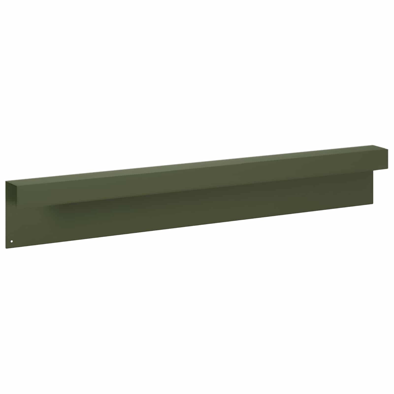 Pokrivni profil za vrtno obrobo 2 kos 100 x 6 x 15 cm Jeklo
