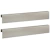 vidaXL Peenra&auml;&auml;re katteprofiil 2 tk 100 x 6 x 15 cm Roostevaba teras