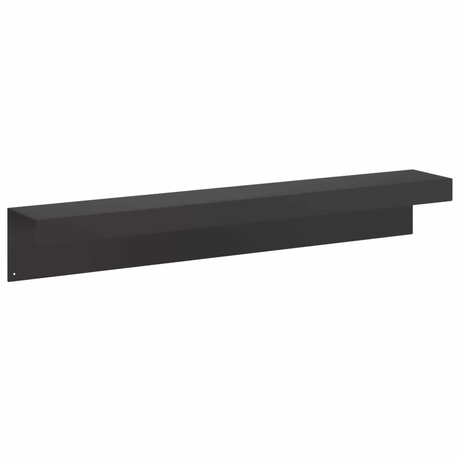 Pokrivni profil za vrtno obrobo 2 kos 100 x 15 x 15 cm Jeklo