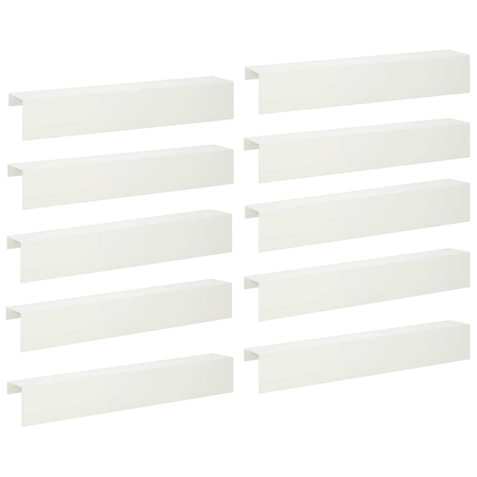 Pokrivni profil za vrtno obrobo 10 kos 100 x 20 x 15 cm Jeklo