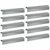 vidaXL Peenra&auml;&auml;re katteprofiil 10 tk 100 x 20 x 15 cm Tsingitud teras