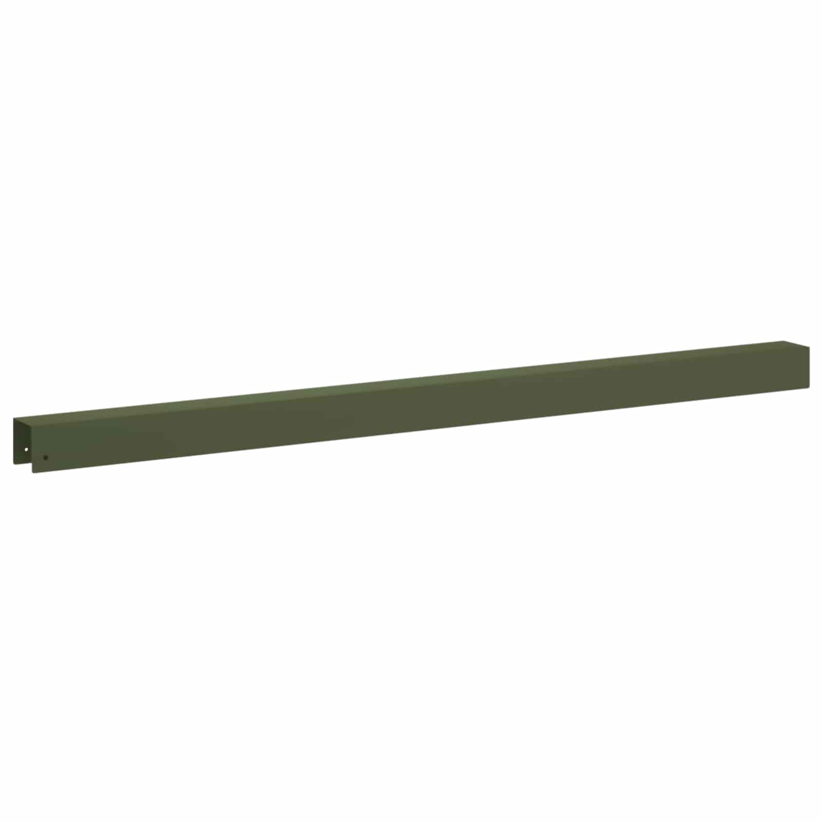 Pokrivni profil za vrtno obrobo 2 kos 100 x 5 x 5 cm Jeklo