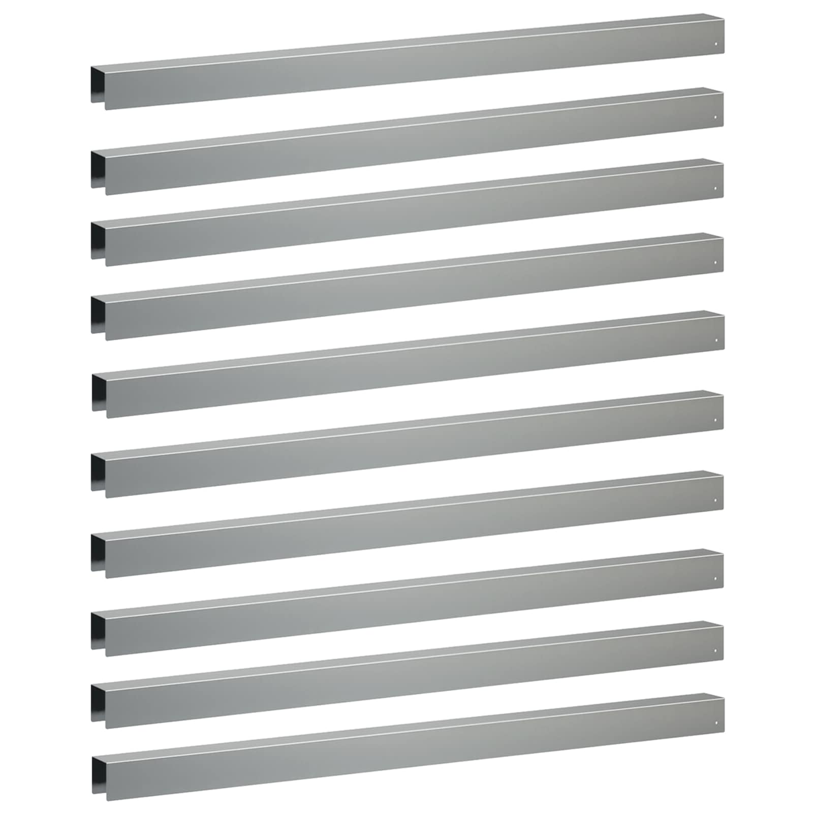 Pokrivni profil za vrtno obrobo 10 kos 100 x 5 x 5 cm