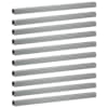 vidaXL Peenra&auml;&auml;re katteprofiil 10 tk 100 x 5 x 5 cm Tsingitud teras